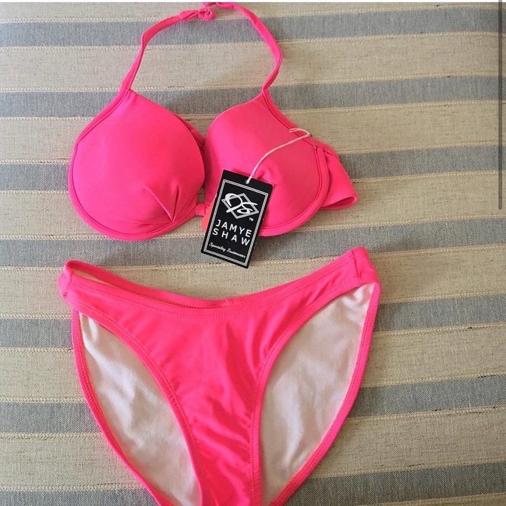Jayme Shaw Pink Bikini Set